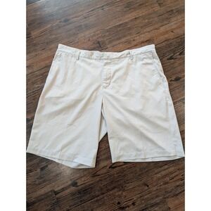 Nike Golf Shorts, Standard Fit, Mens, 38, Gray Striped